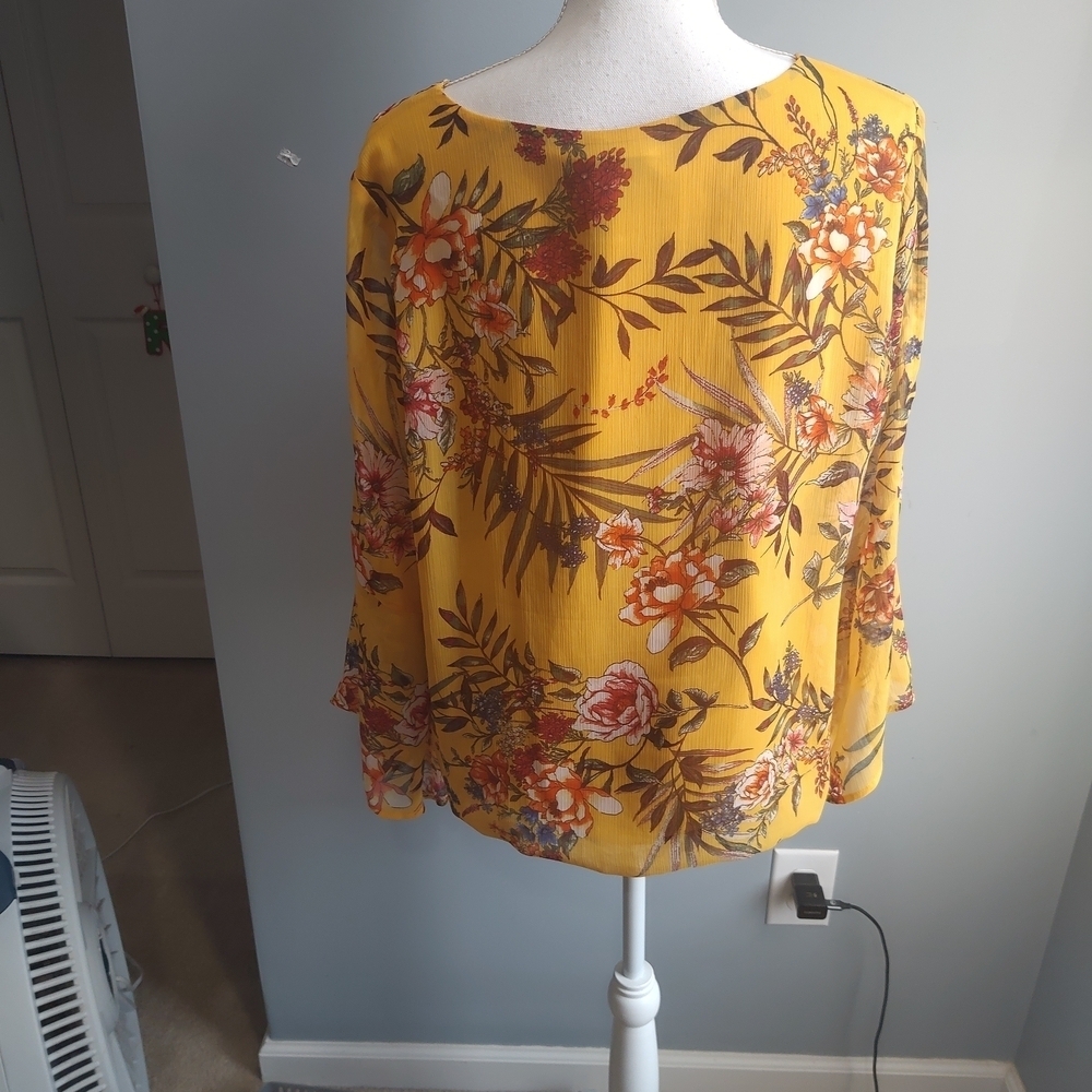 ALYX Floral Yellow Top